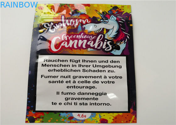 Kemasan Herbal Dupa Ukuran Kecil Logo Kustom Dicetak Dengan Lapisan Aluminium