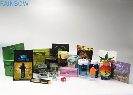 Kemasan Herbal Dupa Ukuran Kecil Logo Kustom Dicetak Dengan Lapisan Aluminium