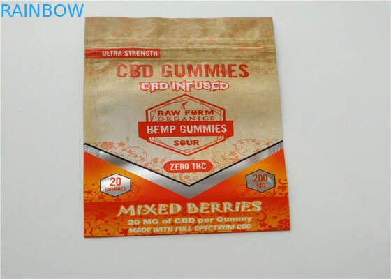 Kemasan Herbal Dupa Ukuran Kecil Logo Kustom Dicetak Dengan Lapisan Aluminium