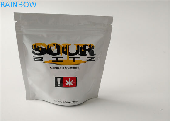 Buttom Penutupan Pencetakan Dupa Gravure Herbal Kemasan Dengan Ritsleting Segel Kedap Udara