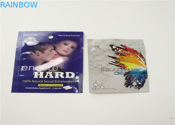 Buttom Penutupan Pencetakan Dupa Gravure Herbal Kemasan Dengan Ritsleting Segel Kedap Udara