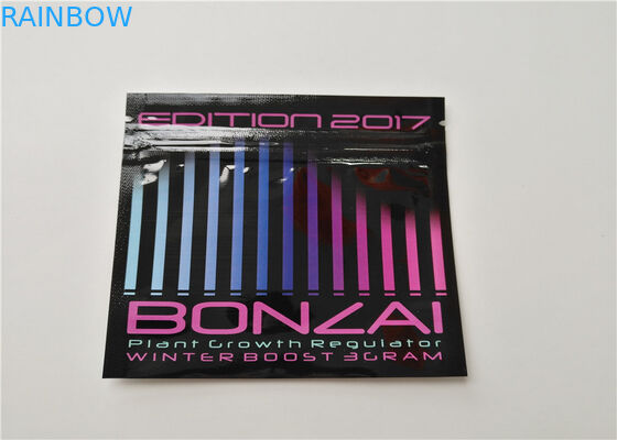 Buttom Penutupan Pencetakan Dupa Gravure Herbal Kemasan Dengan Ritsleting Segel Kedap Udara