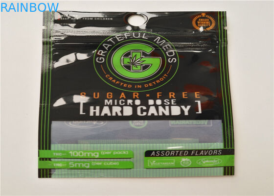 Buttom Penutupan Pencetakan Dupa Gravure Herbal Kemasan Dengan Ritsleting Segel Kedap Udara