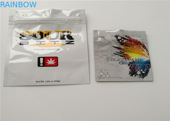 THC Kemasan Herbal Incense Dapat Ditarik Ulang, Kantong Plastik Ritsleting Untuk Kemasan Pil