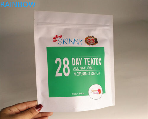 Resealable Zipper Paper Food Bags Kekuatan Tinggi Pencetakan Warna Penuh Untuk Kacang Buah Kering