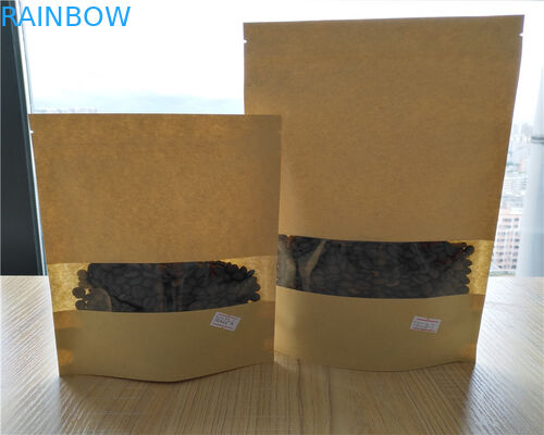 Resealable Zipper Paper Food Bags Kekuatan Tinggi Pencetakan Warna Penuh Untuk Kacang Buah Kering