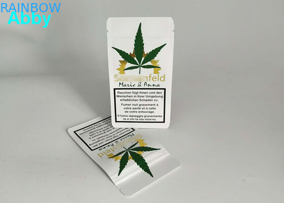 Mencetak Emas Matt Aluminium Foil Bags Gas Barrier Side Gusset 10000 MOQ