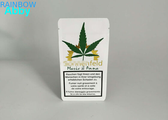 Mencetak Emas Matt Aluminium Foil Bags Gas Barrier Side Gusset 10000 MOQ