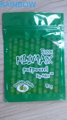 Bau Kemasan Herbal Dupa, Ritsleting Plastik Tas Untuk Kemasan Makanan