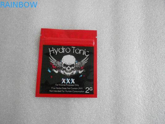 Kemasan Dupa Herbal Penghalang Tinggi, Bahan Ritsleting Tas Plastik PE