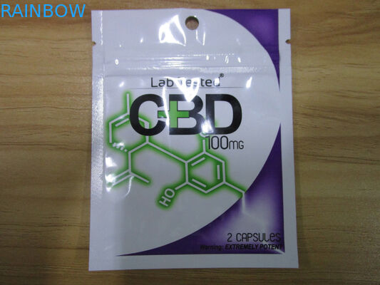 Clear Front Herbal Incense Packaging Logo Kustom Didaur Ulang Untuk Cuti Tembakau