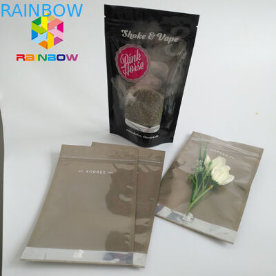 Clear Window Stand Up Pouch Bags Untuk Makanan / Permen / Kopi 10000 MOQ