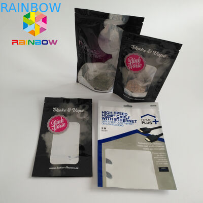 Clear Window Stand Up Pouch Bags Untuk Makanan / Permen / Kopi 10000 MOQ