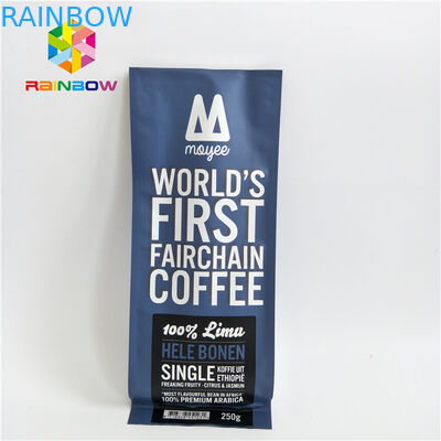 Tas Kemasan Foil Kapasitas Besar Matt Permukaan Untuk Kue / Bumbu Teh tas Kopi