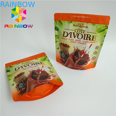 Kemasan Kantong Plastik Food Grade, Matt Stand Up Pouch Bags Untuk Snack