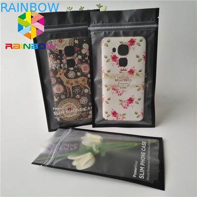 Kemasan kantong plastik disesuaikan 1,6 x 8 cm untuk kabel ponsel 3 sisi disegel tas untuk camilan buah noni