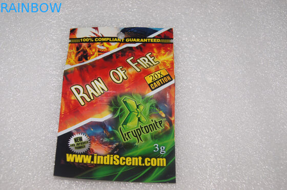 Ravure Mencetak Tiga Sisi Seal Bahan Mylar Foil Dengan Pegangan Top Ipper