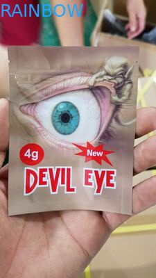 Ravure Mencetak Tiga Sisi Seal Bahan Mylar Foil Dengan Pegangan Top Ipper