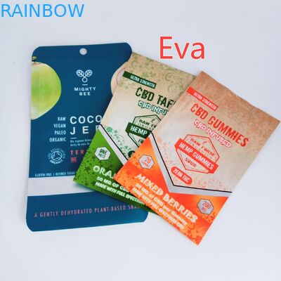 Mylar Zipper Kustom Dicetak Snack Bags Plastik Murni Untuk Kelapa Jerk / Buah Kering