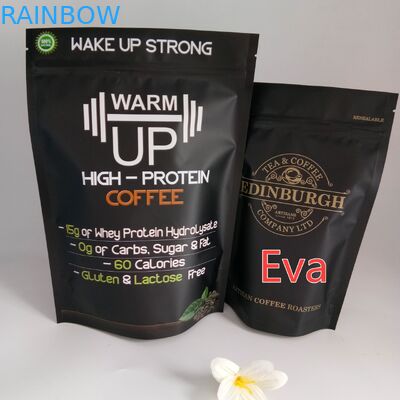 Kemasan Kantong Teh yang Disetujui FDA, Clear Stand Up Bags Dengan Spout Tap