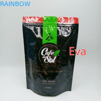 Tas Kantong Stand Up Plastik Perak 500g Tidak Beracun Untuk Kemasan Bubuk Teh Kopi
