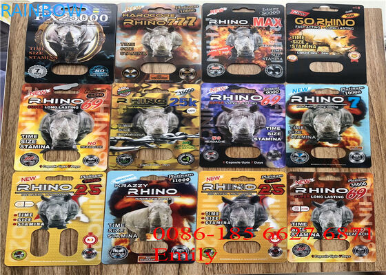 Label Pribadi Kemasan Kartu Blister, Kemasan Blister Plastik Badak