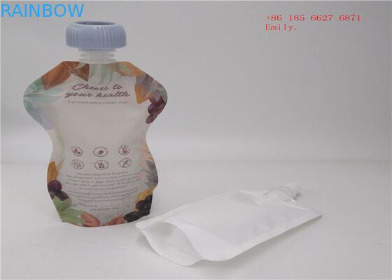 Reusable Spout Pouch Kemasan Plastik Squeeze Food Grade Untuk Jus Buah