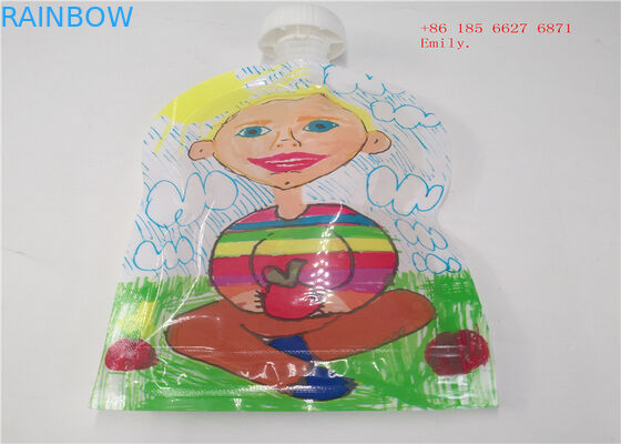 Reusable Spout Pouch Kemasan Plastik Squeeze Food Grade Untuk Jus Buah