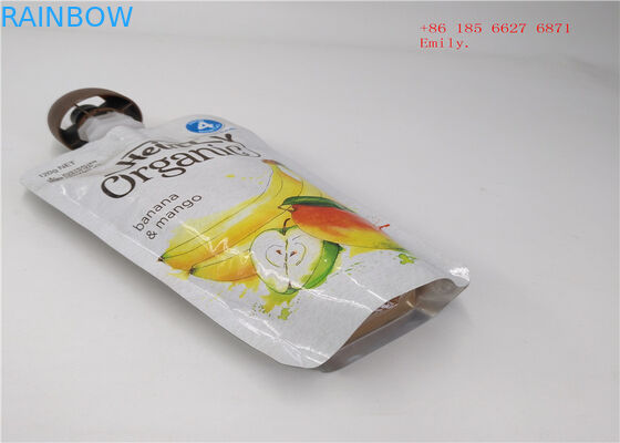 Reusable Spout Pouch Kemasan Plastik Squeeze Food Grade Untuk Jus Buah
