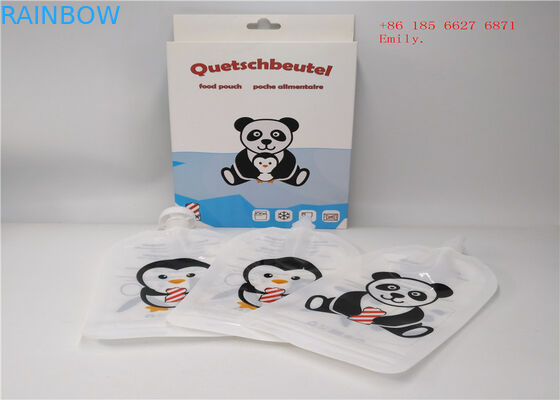 Reusable Spout Pouch Kemasan Plastik Squeeze Food Grade Untuk Jus Buah