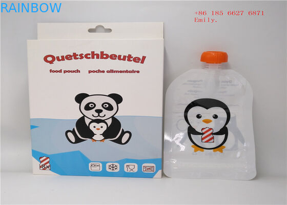 Reusable Spout Pouch Kemasan Plastik Squeeze Food Grade Untuk Jus Buah