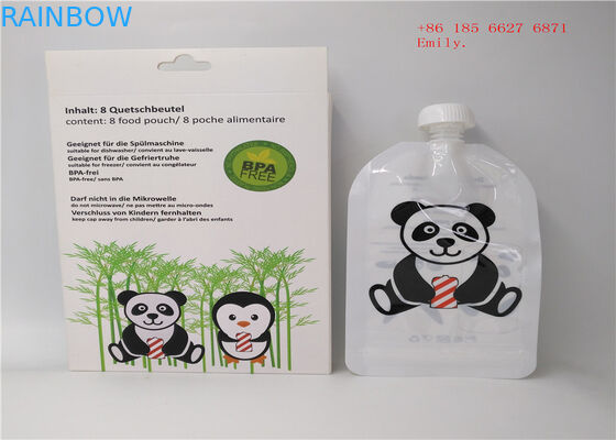 Reusable Spout Pouch Kemasan Plastik Squeeze Food Grade Untuk Jus Buah