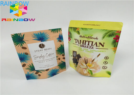 Kustom Dicetak Teh Didaur Ulang Zip Kustom Aluminium Foil Teh Makanan Kemasan tas mylock Ziplock Untuk Kopi Bubuk Kantong