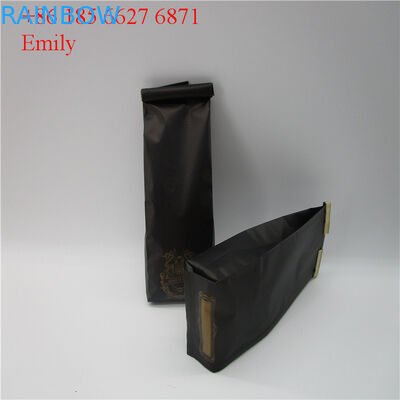 Zipper Foil Pouch Packaging 250g 500g Dengan Katup Degassing One-Way