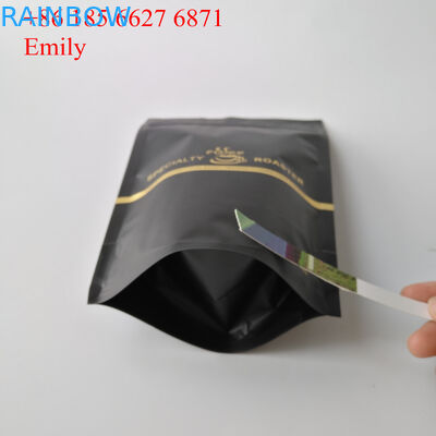 Zipper Foil Pouch Packaging 250g 500g Dengan Katup Degassing One-Way
