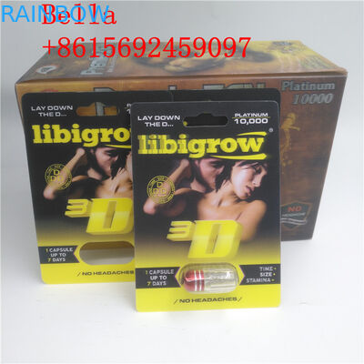 Kustom 3D Kartu Blister Kemasan Bahan Plastik Untuk Kapsul / Pil Seks