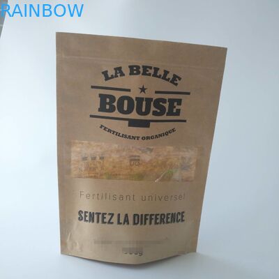 Kemasan makanan ringan kecil individu Kertas kraft cokelat khusus untuk popcorn