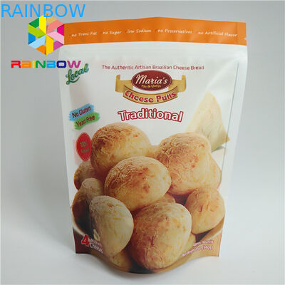 Foil Laminated Snack Food Packaging Bags Matte Surface Finish Untuk Biskuit