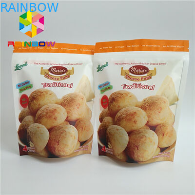 Foil Laminated Snack Food Packaging Bags Matte Surface Finish Untuk Biskuit