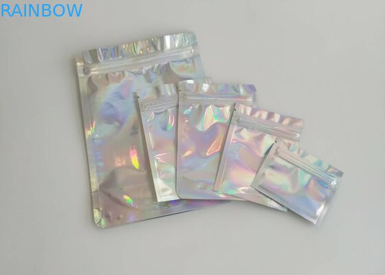 Tas Disegel Plastik Holografik Ukuran 8 * 15 CM Untuk Sikat Bulu Mata RB-015