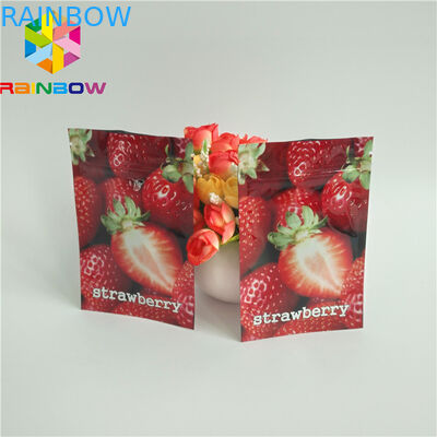 Three Side Heat Seal Packaging Bags Ukuran Kecil Mylar Moisture Barrier Untuk Cotton Candy