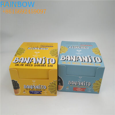 CMYK / Customized Color Display Paper Box Sertifikat SGS Untuk Bar Cokelat