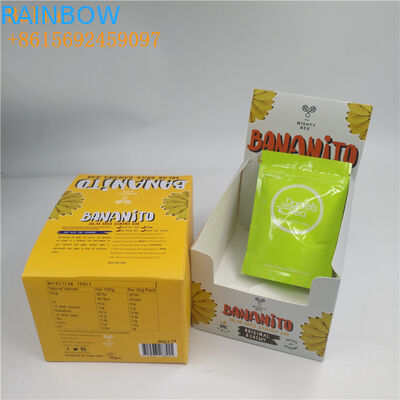 Kotak kertas cetak khusus papan bergelombang untuk tampilan counter ritel rak