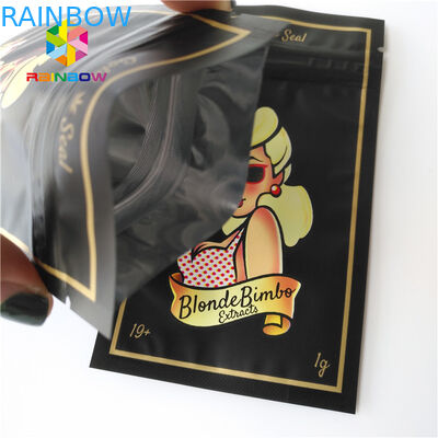 Kemasan Kantong Plastik Tiga Sisi Disegel Untuk Pakaian / Aksesori Wanita