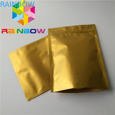 Kemasan Tas Snack Glod Color, Zipper Stand Up Bags Untuk Protein Powder / Dry Nut
