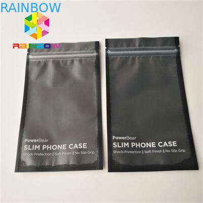 Bahan Plastik Kustom Dicetak Stand Up Pouches Untuk Kasus Ponsel