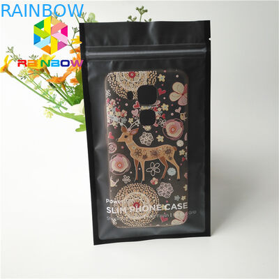 Bahan Plastik Kustom Dicetak Stand Up Pouches Untuk Kasus Ponsel