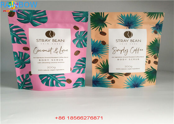 Stand Up Laser Cosmetic Packaging Bag Bahan Hologram Laminated Dengan Zipper