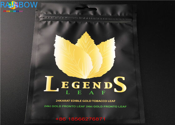 Kantong Plastik Kemasan Tas Aluminium Foil Tiga Sisi Disegel Dengan Ziplock Atas