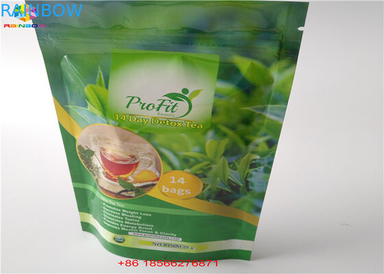 Kantong Plastik Kemasan Tas Aluminium Foil Tiga Sisi Disegel Dengan Ziplock Atas